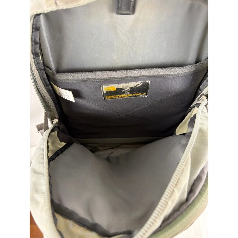 The North Face Borealis Backpack Olive Green Grey Hiking School Laptop Bag